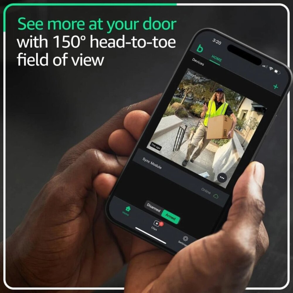 Blink Video Doorbell (Latest Model) Head-to-toe HD view, 2-Year Battery - SEALED - Picture 4 of 8